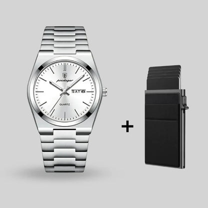 Reloj para hombre Poedagar + Billetera gratis